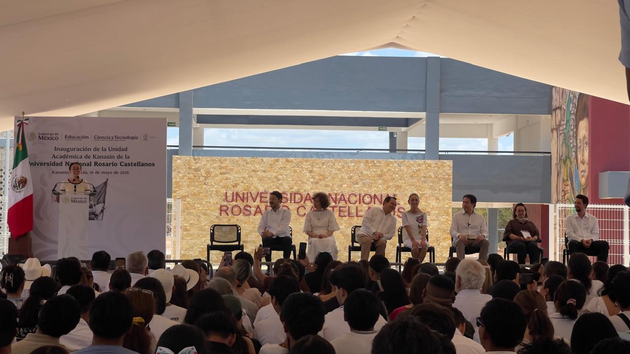 Inaugura Sheinbaum la Universidad Rosario Castellanos en Kanasín, Yucatán