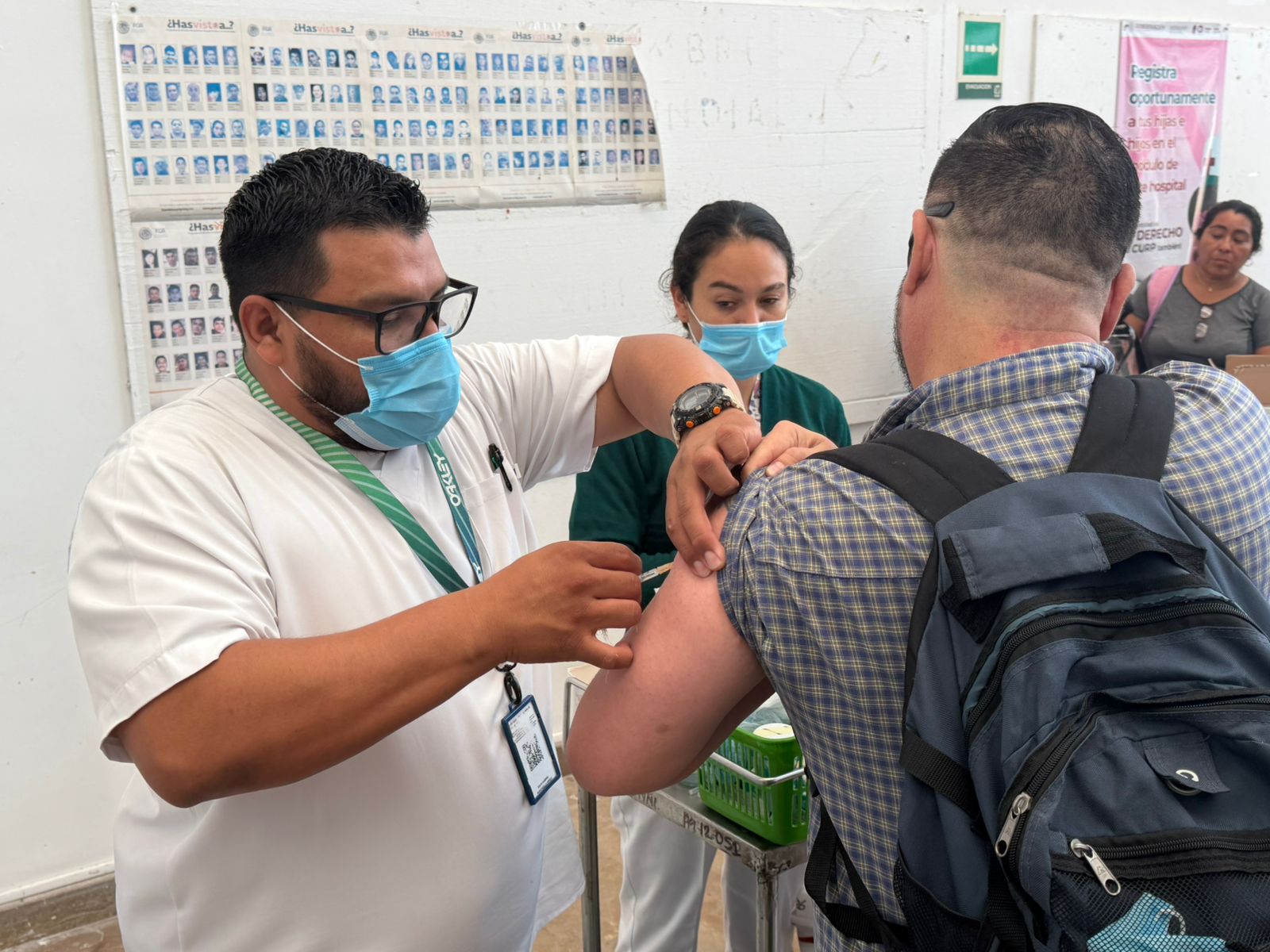 Refuerzan vacunación contra el sarampión en Quintana Roo con macromódulos del IMSS