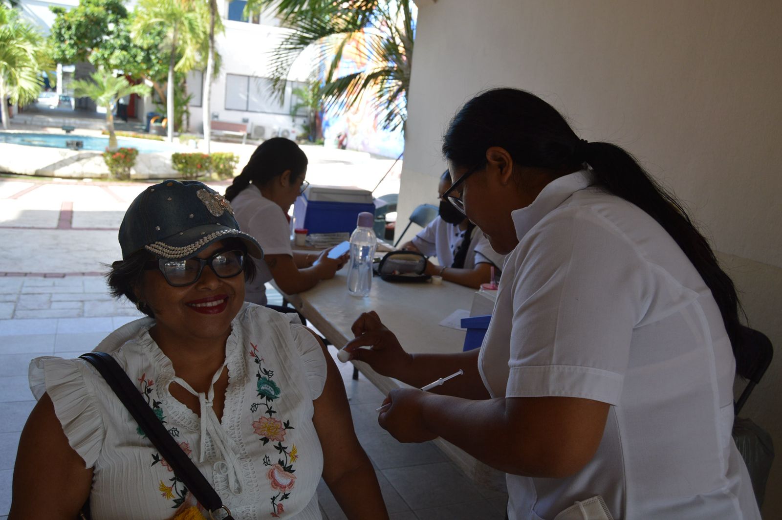 En Playa del Carmen, invitan a la ciudadanía a vacunarse contra el sarampión