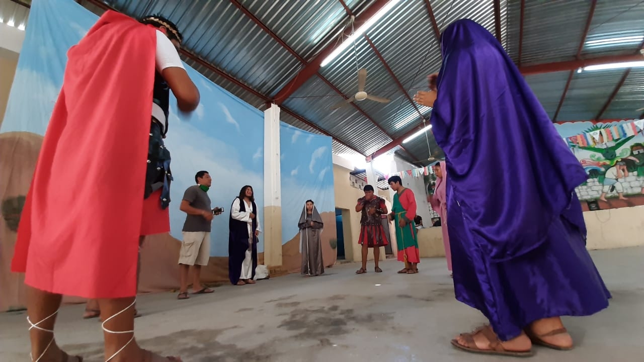 Inédito Viacrucis virtual en Acanceh, piden por infectados con COVID-19 y personal de salud