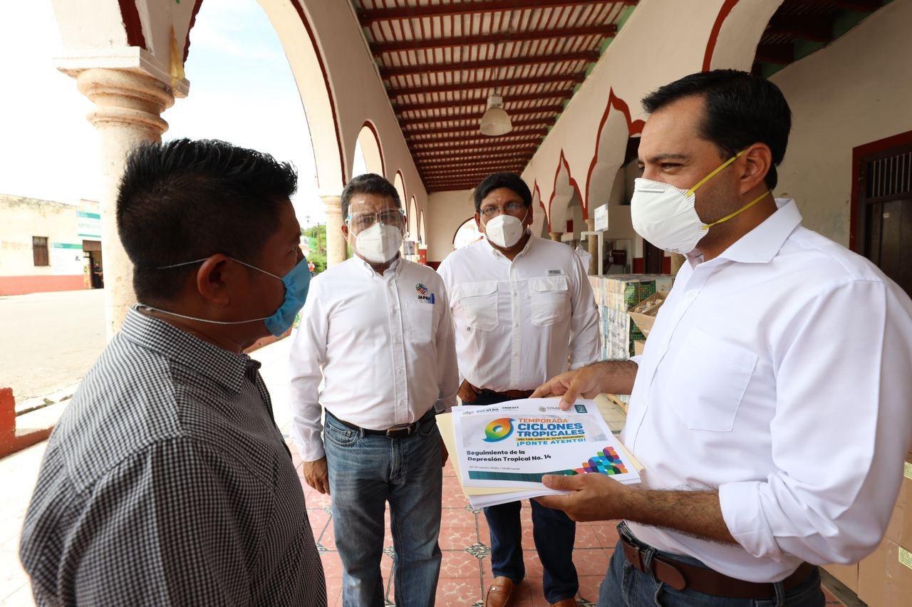 Gobierno de Yucatán realiza acciones de prevención ante avance de 'Marco'