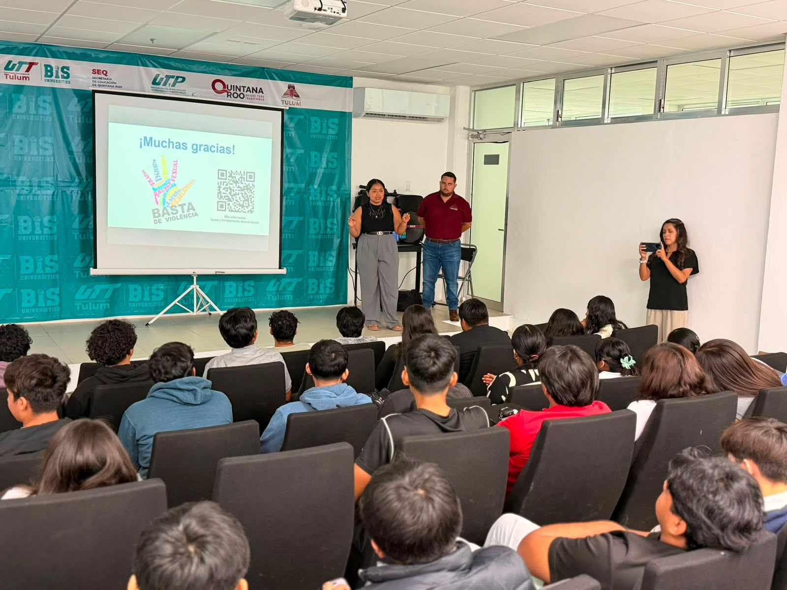 En el marco del Día Naranja, realizan actividades de sensibilización sobre la violencia de género en Tulum
