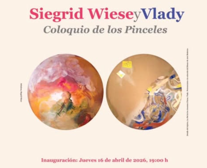 Inauguran en Mérida exposición 'Coloquio de los Pinceles', diálogo entre obras del pintor Vlady y Siegrid Wiese