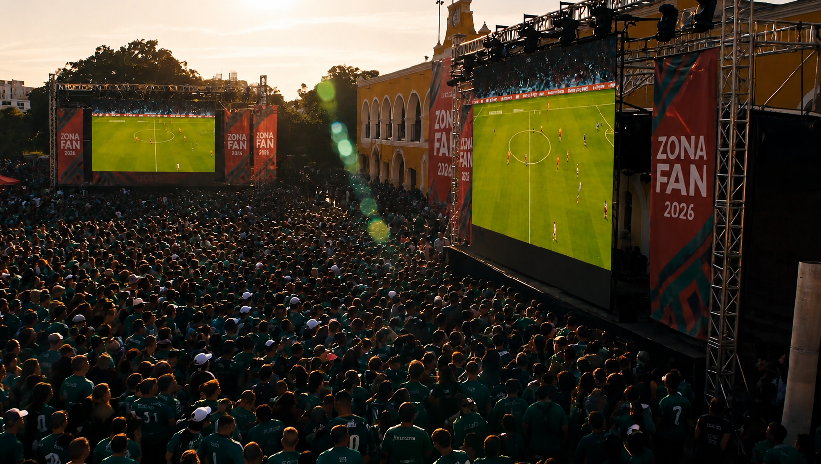 Gobierno de Yucatán transmitirá partidos de la Copa Mundial de Futbol en nueve sedes