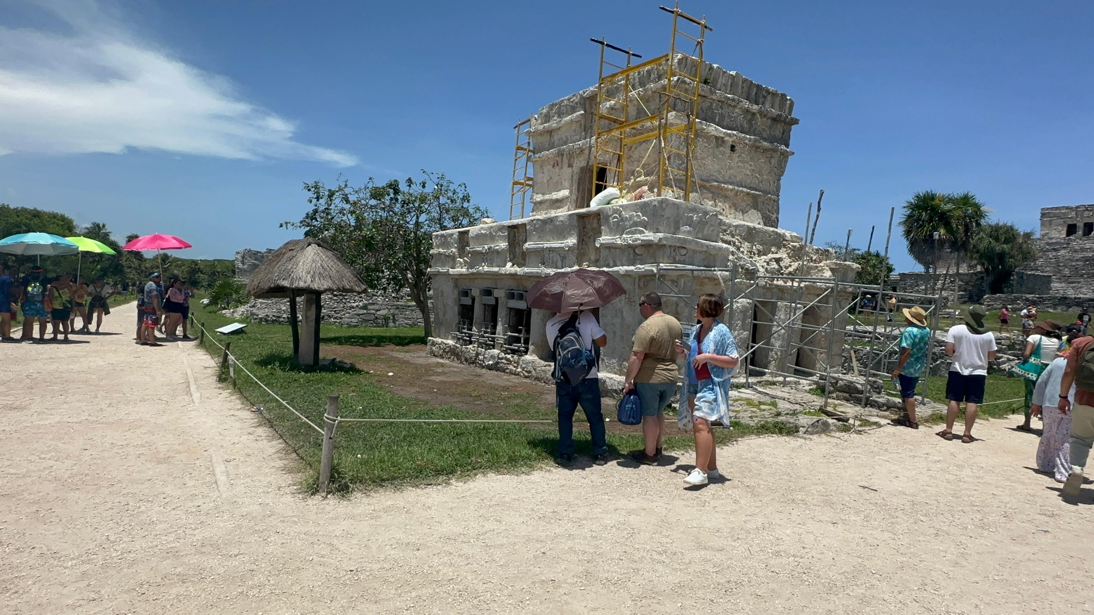 La zona arqueológica de Tulum recibe en promedio mil visitantes al día